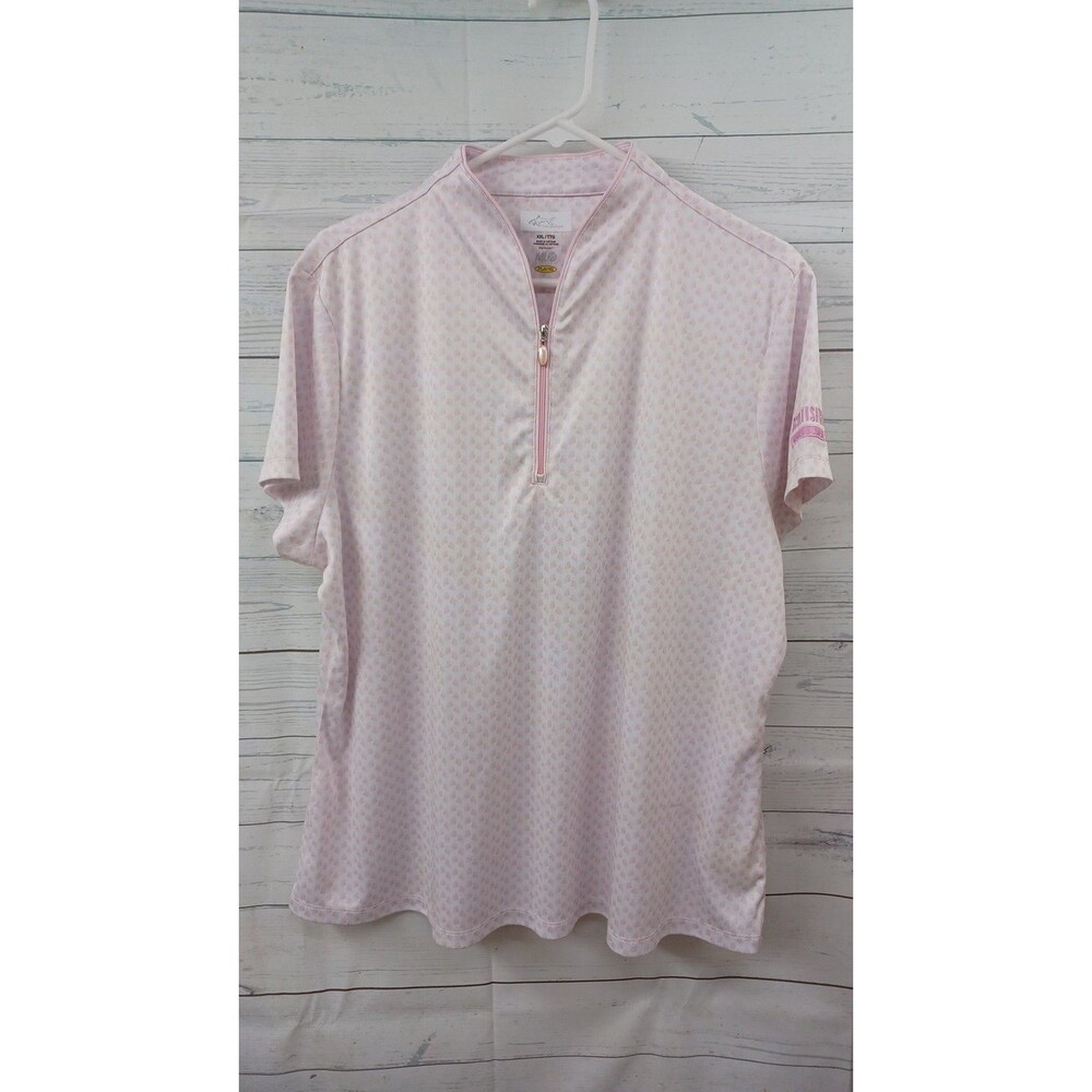 greg norman ML75 play dry womens golf tennis shirt scottish rite XXL pink